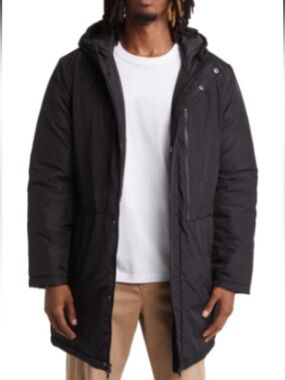 BP • Men’s Water Resistant Long Puffer Jacket